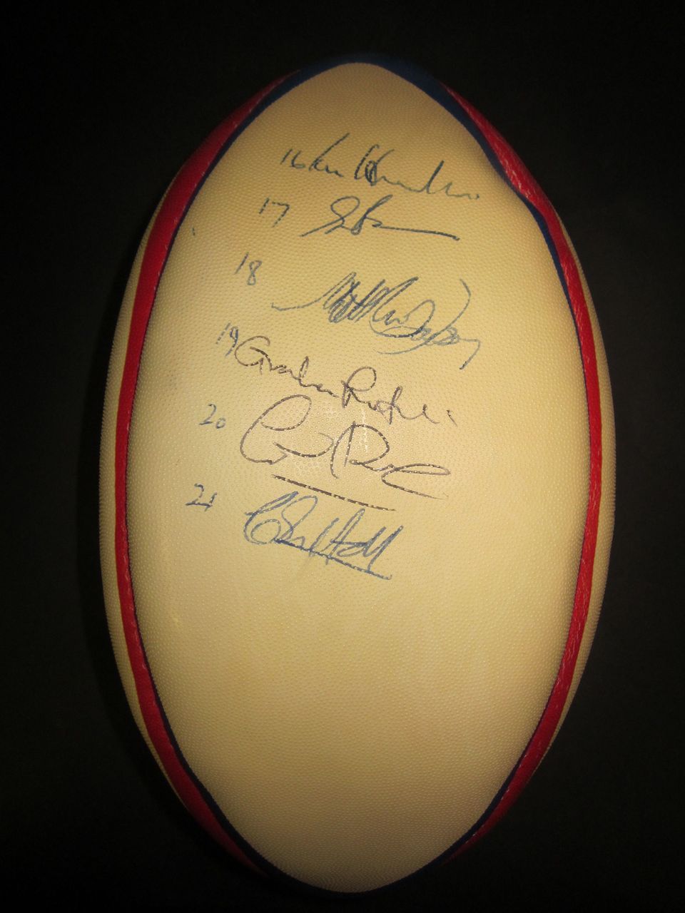 Bonhams England hand signed rugby balls
