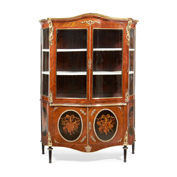 Bonhams : A French late 19th century gilt metal mounted kingwood ...