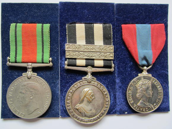 Bonhams : Three to Sergeant W.D.Burns, St.John Ambulance Brigade,