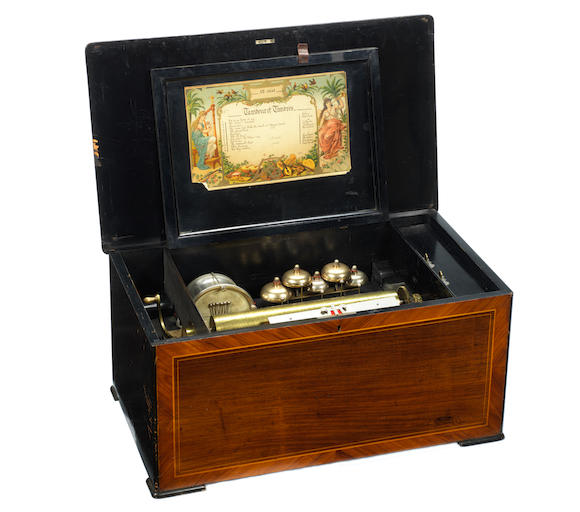 Bonhams : A 'Tambour et Timbres' musical box, by Paillard,