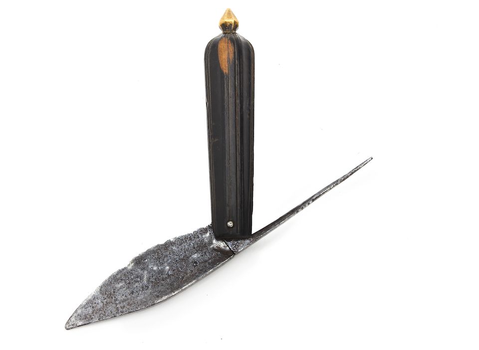 Bonhams An early 18th century lignum vitae and steel threeimplement