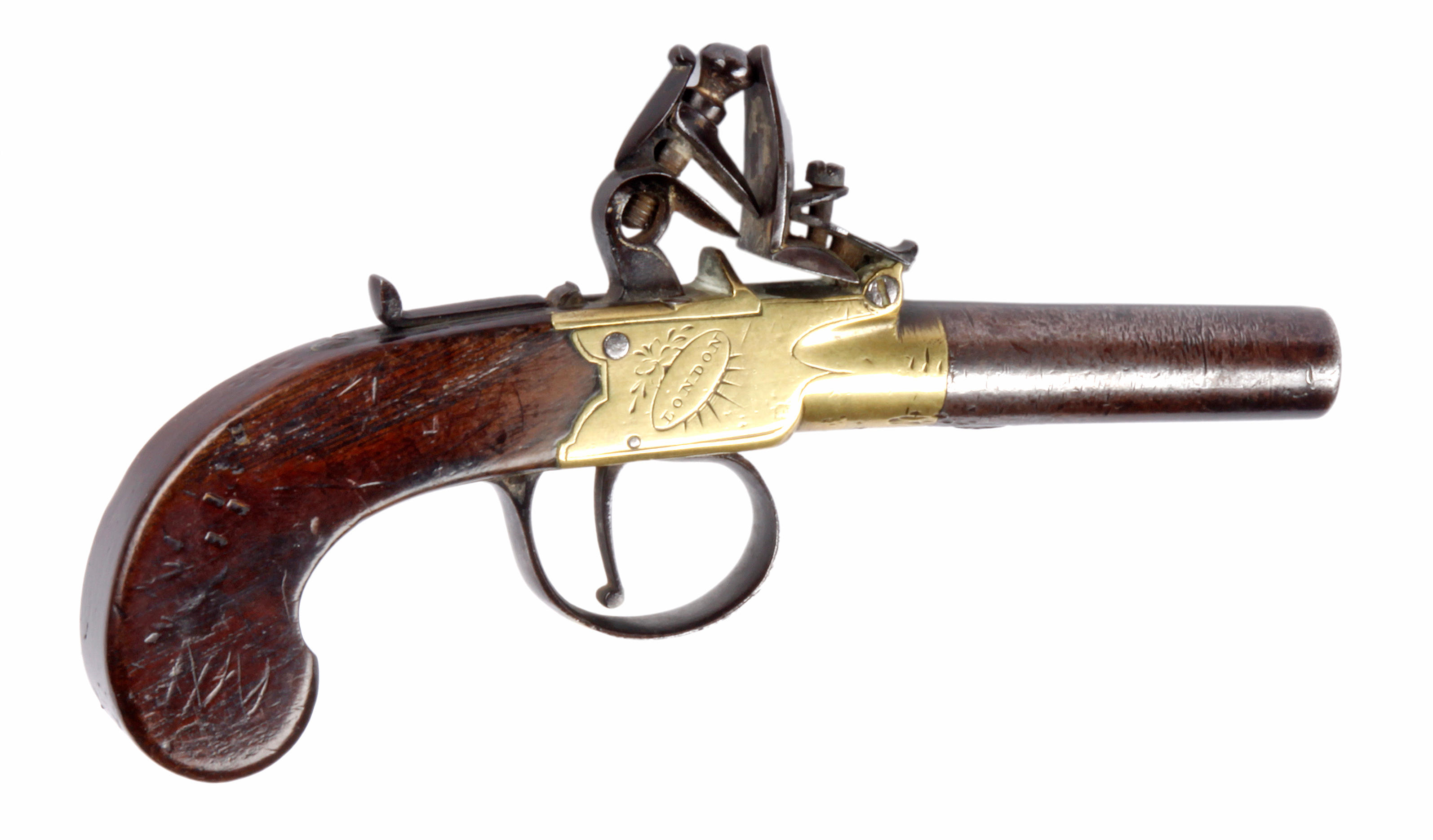 A flintlock boxlock pocket pistol, - auctions & price archive