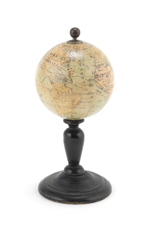 Bonhams : A Carl Abel-Klinger 2-inch terrestrial globe on stand, German ...