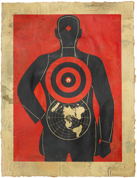 Bonhams : Shepard Fairey (American, born 1970) Global Target