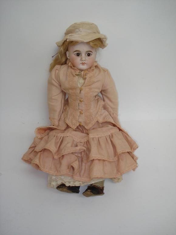 Bonhams : Belton-type bisque shoulder head doll