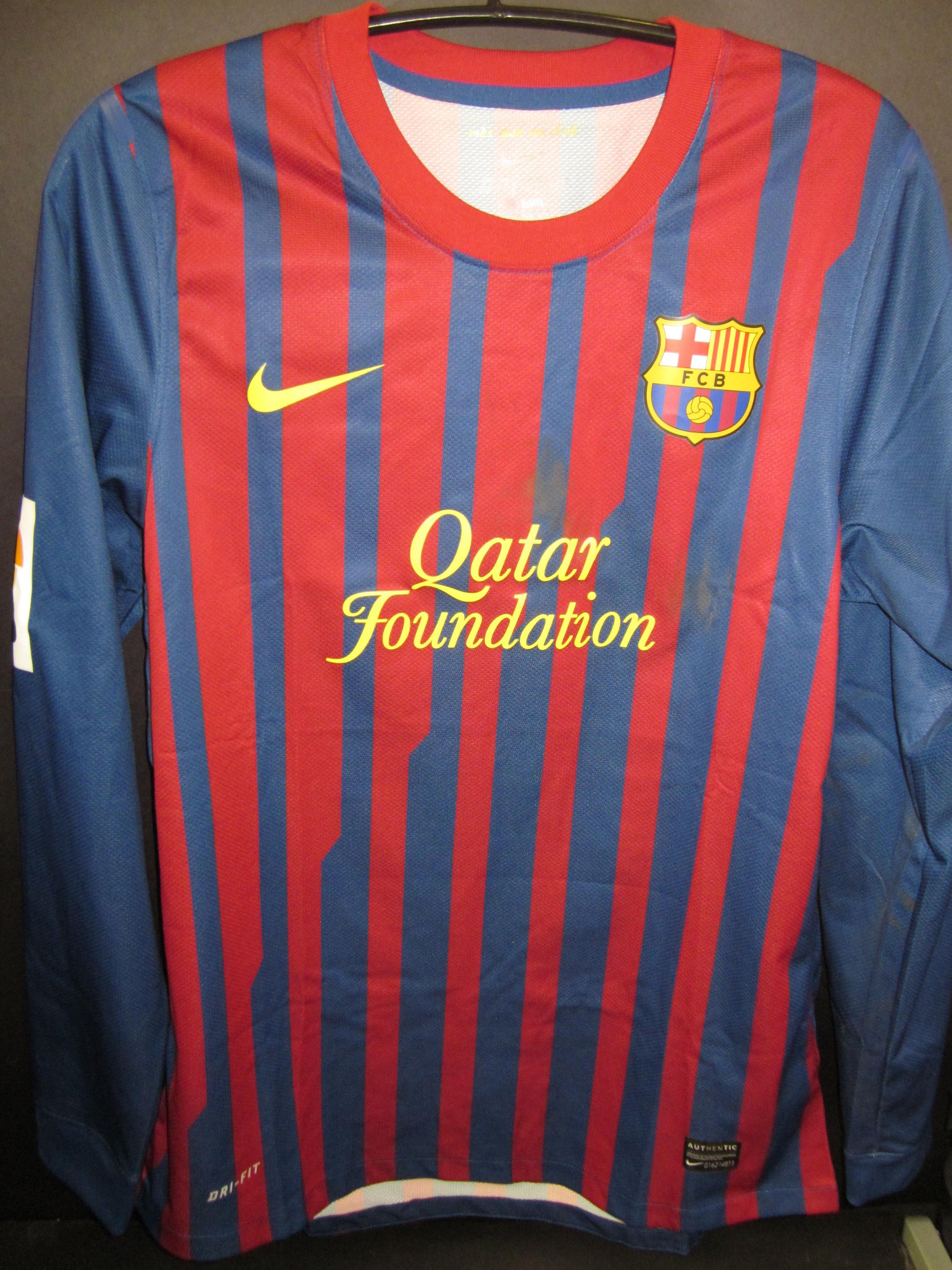 LIONEL MESSI 2011-12 FC BARCELONA GAME WORN JERSEY