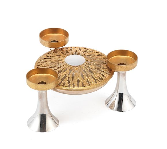 Bonhams CHRISTOPHER NIGEL LAWRENCE A silver and silvergilt rose bowl