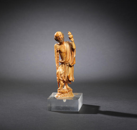 Bonhams : A carved ivory figure of Li Tieguai Late Ming dynasty