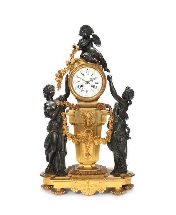 Bonhams : A large French late 19th century gilt and patinated bronze ...