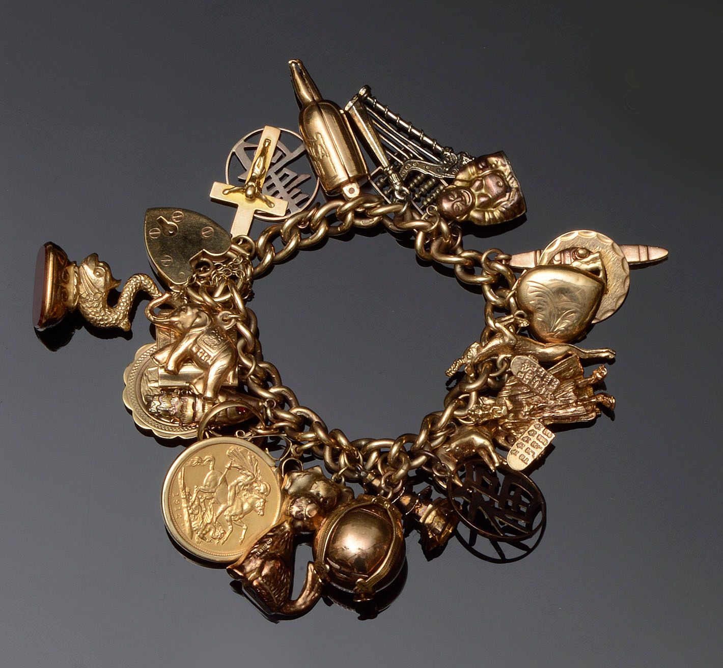 A charm bracelet