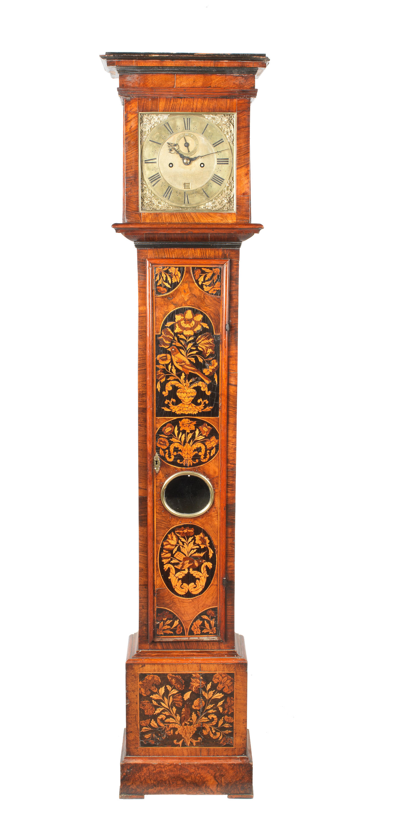 A late 17th century marquetry longcase clock - auctions & price archive