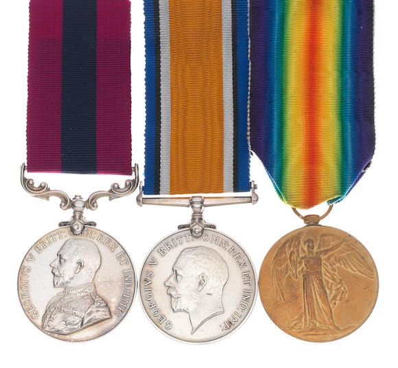 Bonhams : A Great War D.c.m. Group Of Three To Corporal T.girdler 