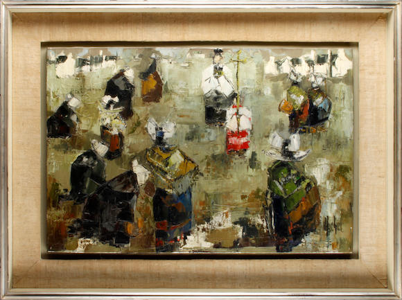 Bonhams : Emmanuel Urbain Huchet (French, born 1930) The Procession