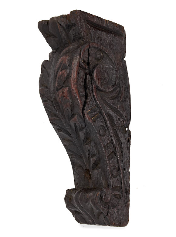 Bonhams : A late 16th/early 17th century carved oak corbel