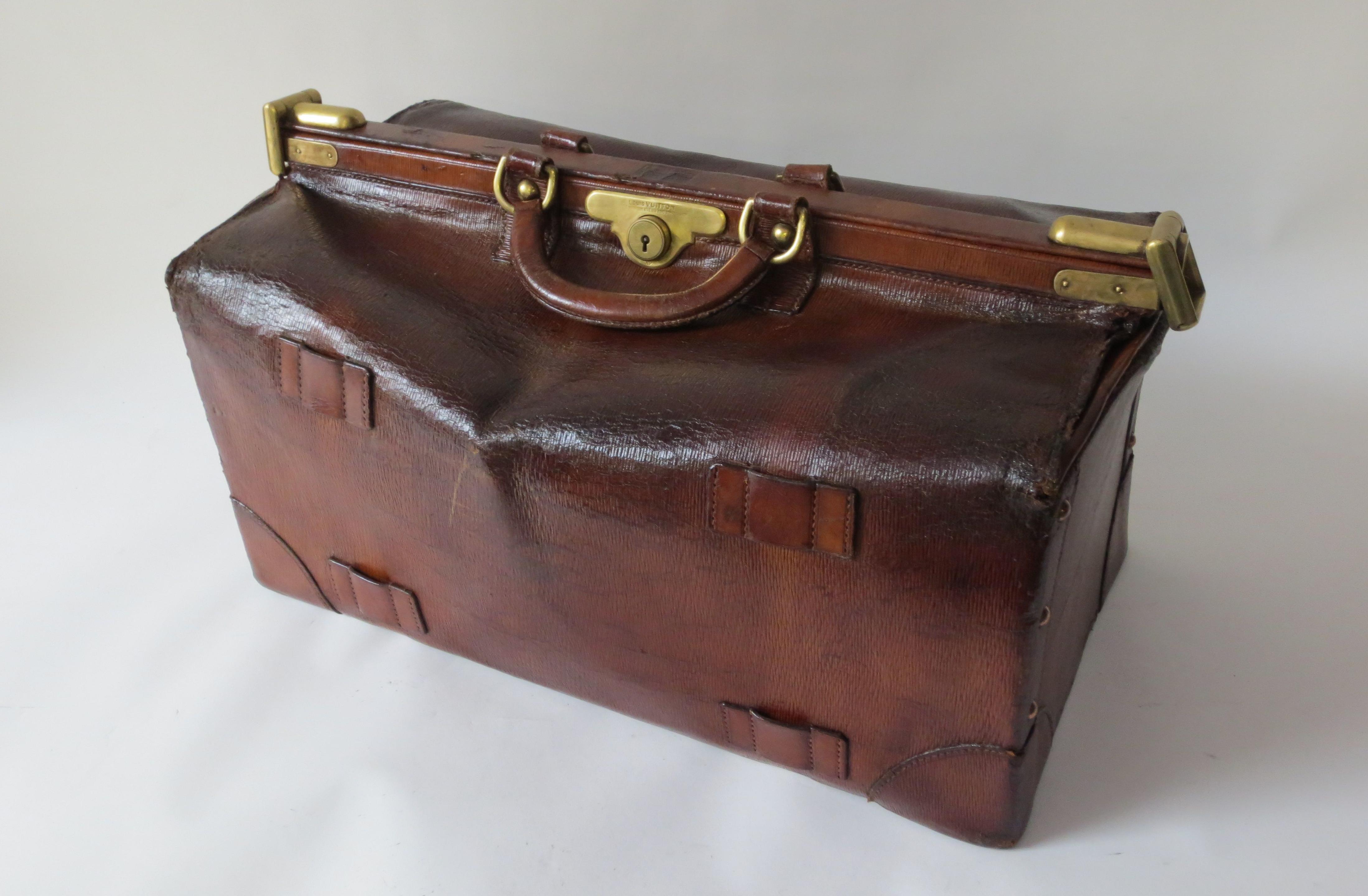19th Century Leather Gladstone Bag, 50049