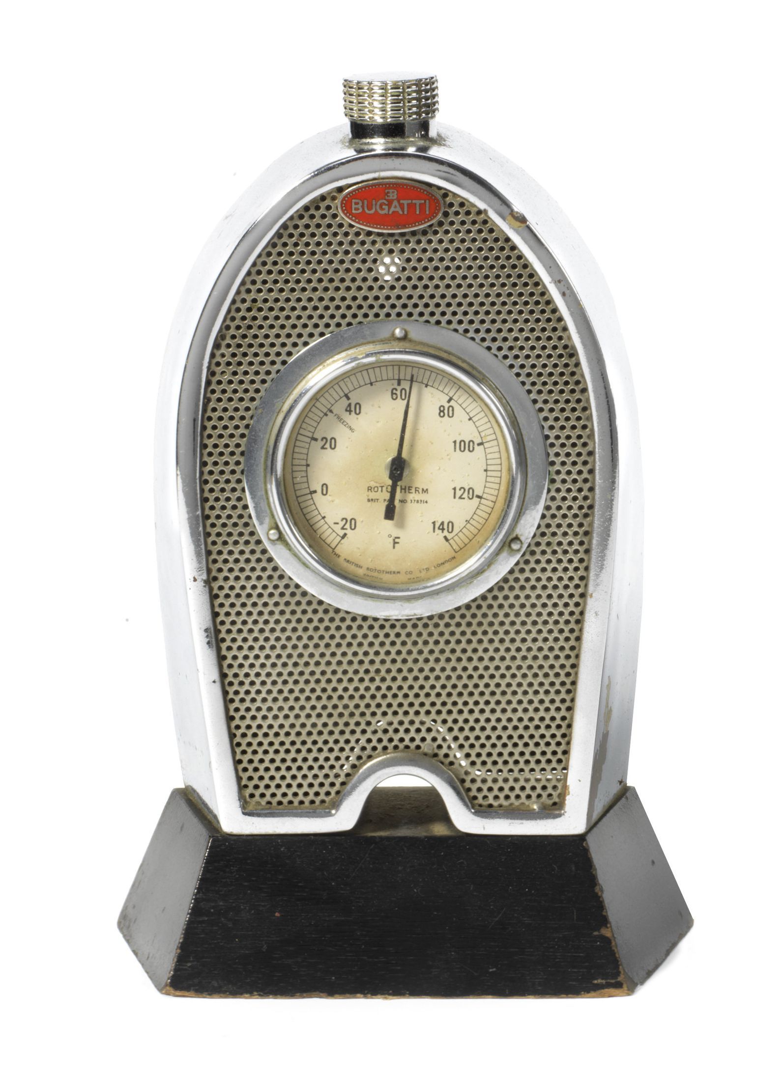 Bonhams Cars A Bugatti Radiator 'Rototherm' deskpiece temperature