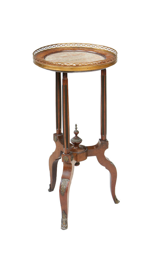 Bonhams : A French late 19th century mahogany and gilt brass mounted ...