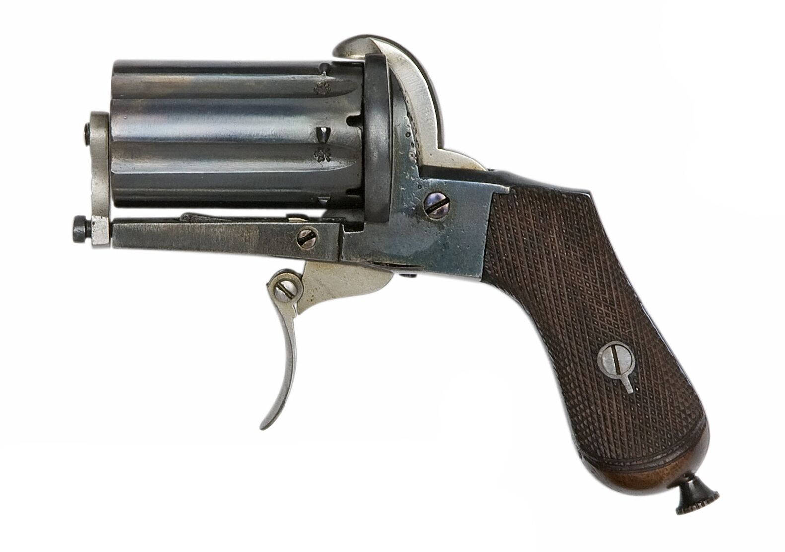 Bonhams A SixShot PinFire Pocket Revolver Of SmallBore, And An 80