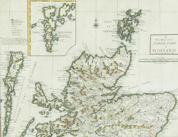 Bonhams : MAPS SCOTLAND JOHNSTON (ANDREW) A New Map of the North Part ...