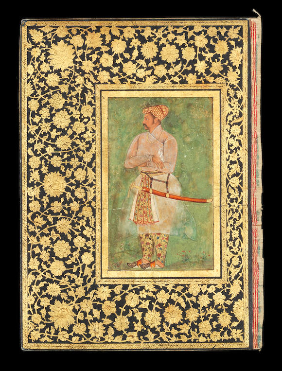 Bonhams : A portrait of a Rajput nobleman, attributed to the Mughal ...
