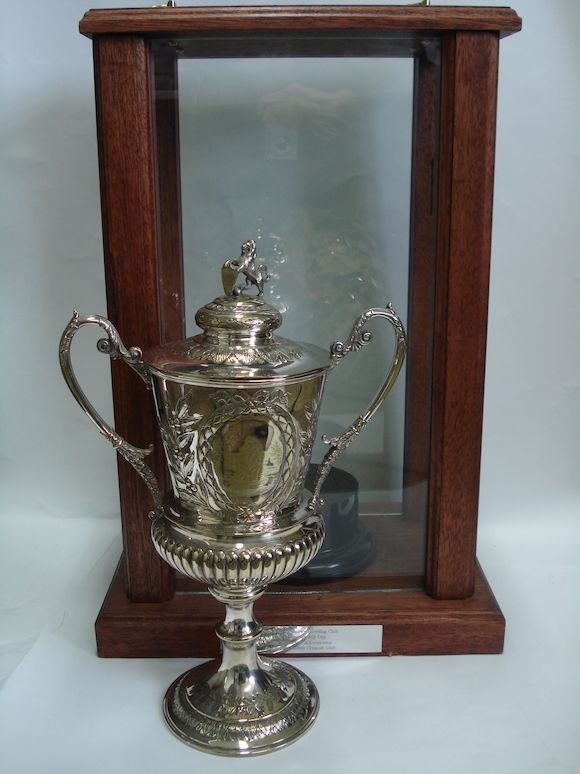 Bonhams An Victorian electroplated trophy for The Meadows Bowling Club, Edinburgh