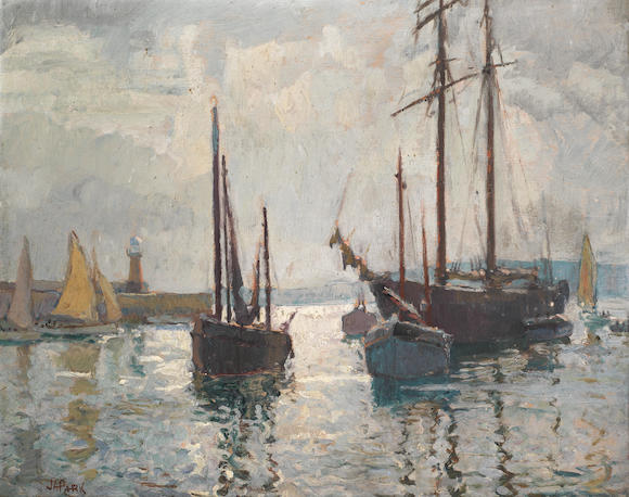 Bonhams : John Anthony Park (British, 1880-1962) Harbour scene