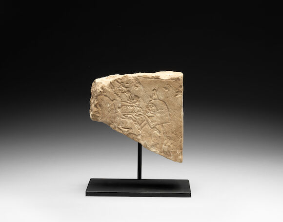 Bonhams : An Egyptian limestone relief fragment