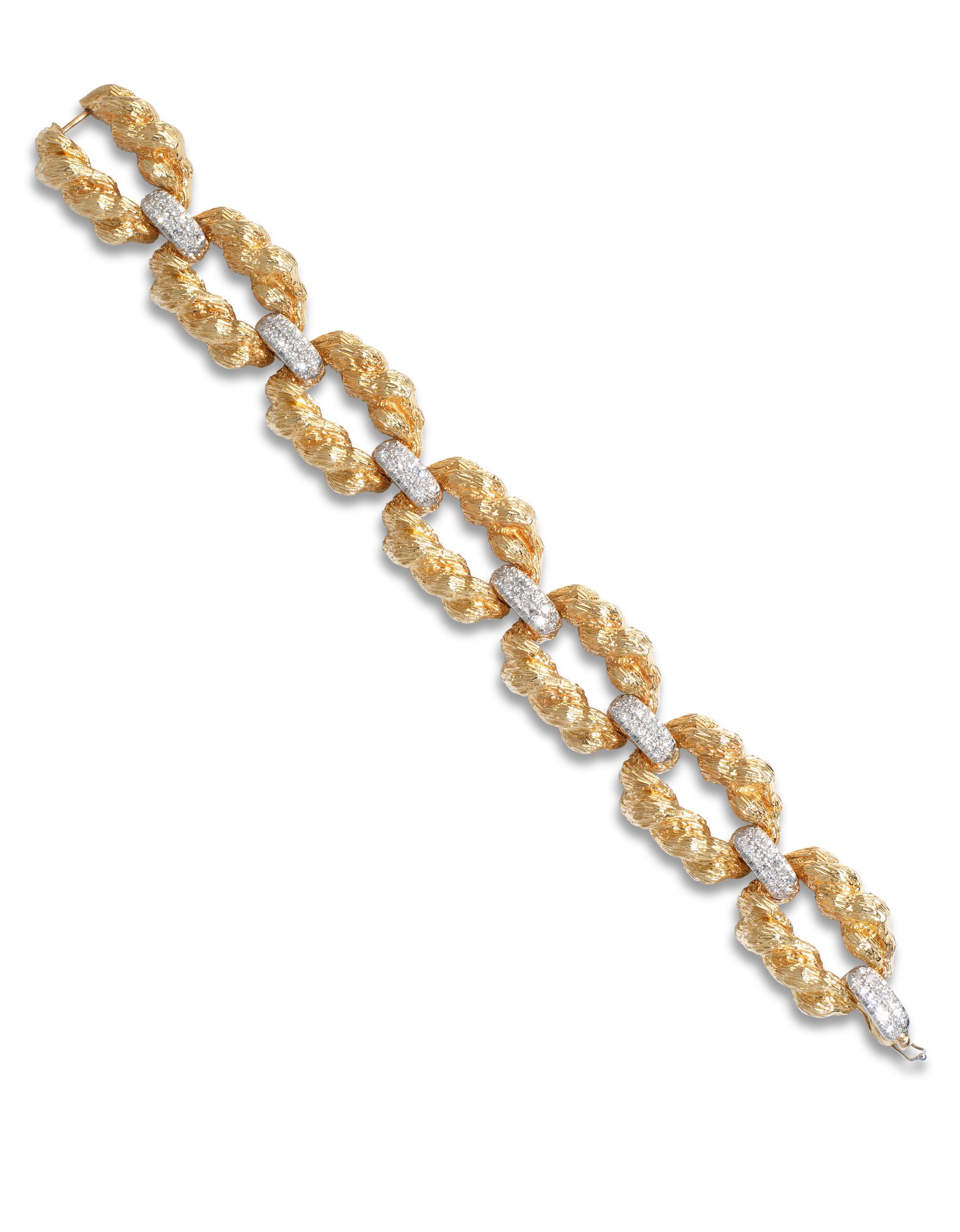 A diamond-set bracelet