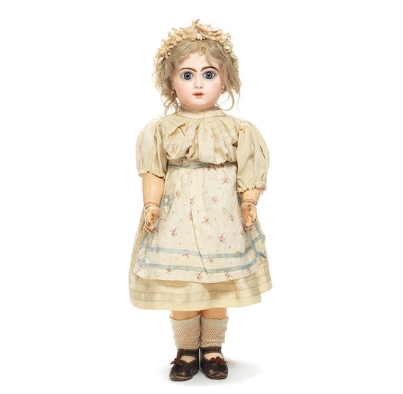 Bonhams : Beautiful Tete Jumeau bisque head Bebe, size 10