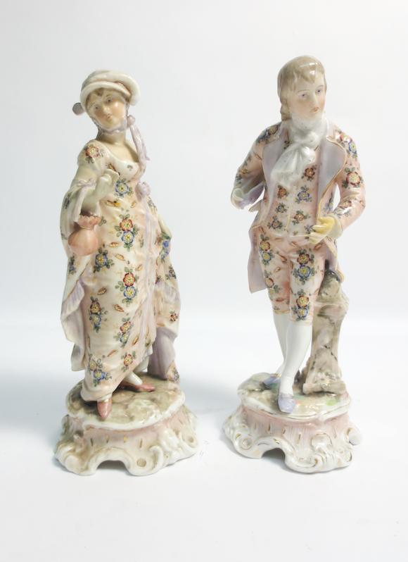 Bonhams : A pair of Rudolstadt porcelain figures Circa 1895