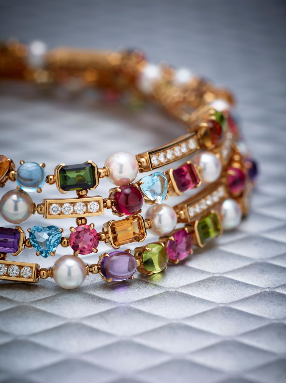 Bonhams A diamond and gemset 'Allegra' necklace, by Bulgari