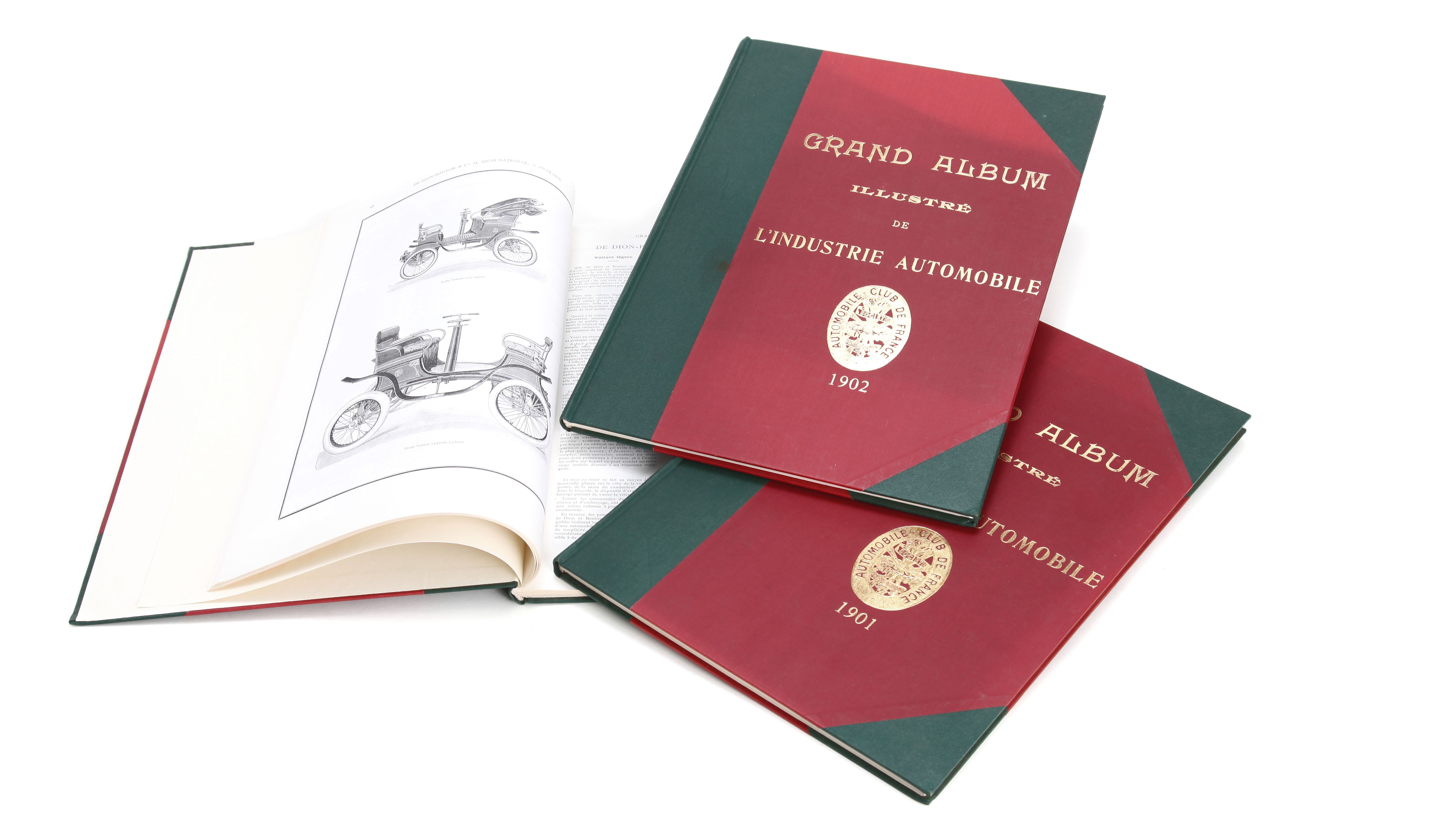 Bonhams Cars Grand Album Illustre de L'Industrie Automobilia, three