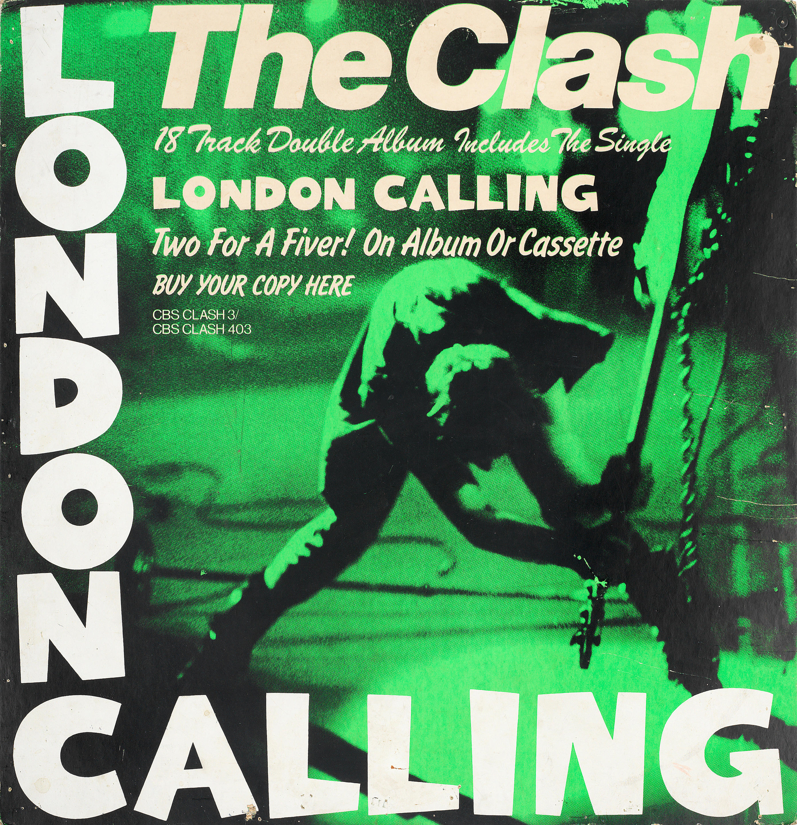 Punk Rock: Promo boards for The Clash album, 'London Calling' and...