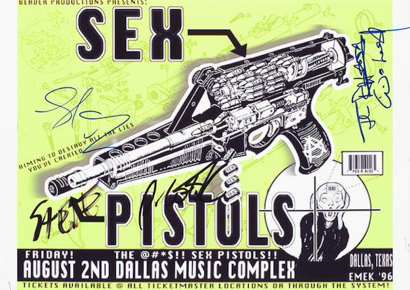 Bonhams The Sex Pistols An Autographed Poster 