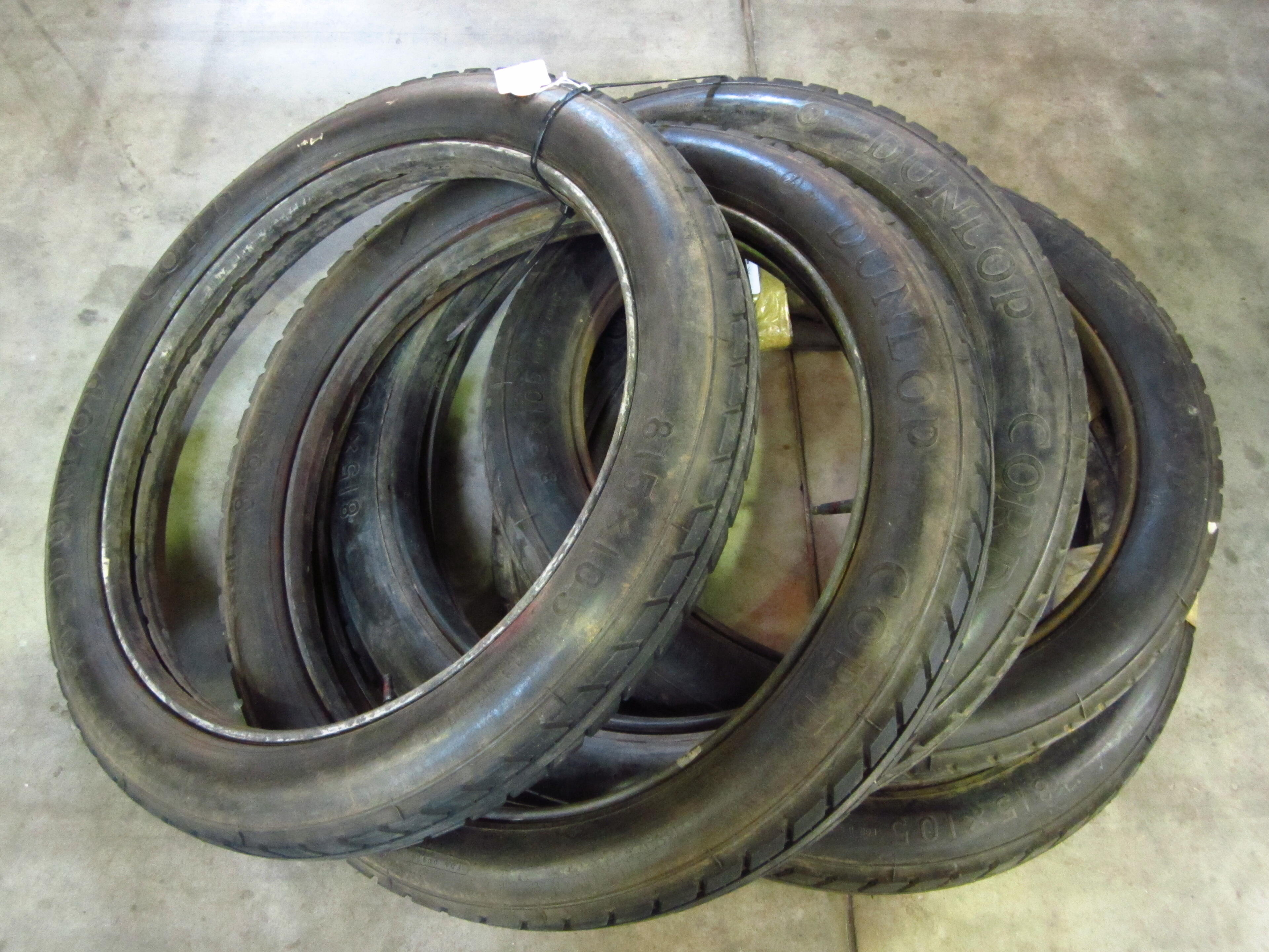 Bonhams Cars A Dunlop Cord beaded edge tyre,