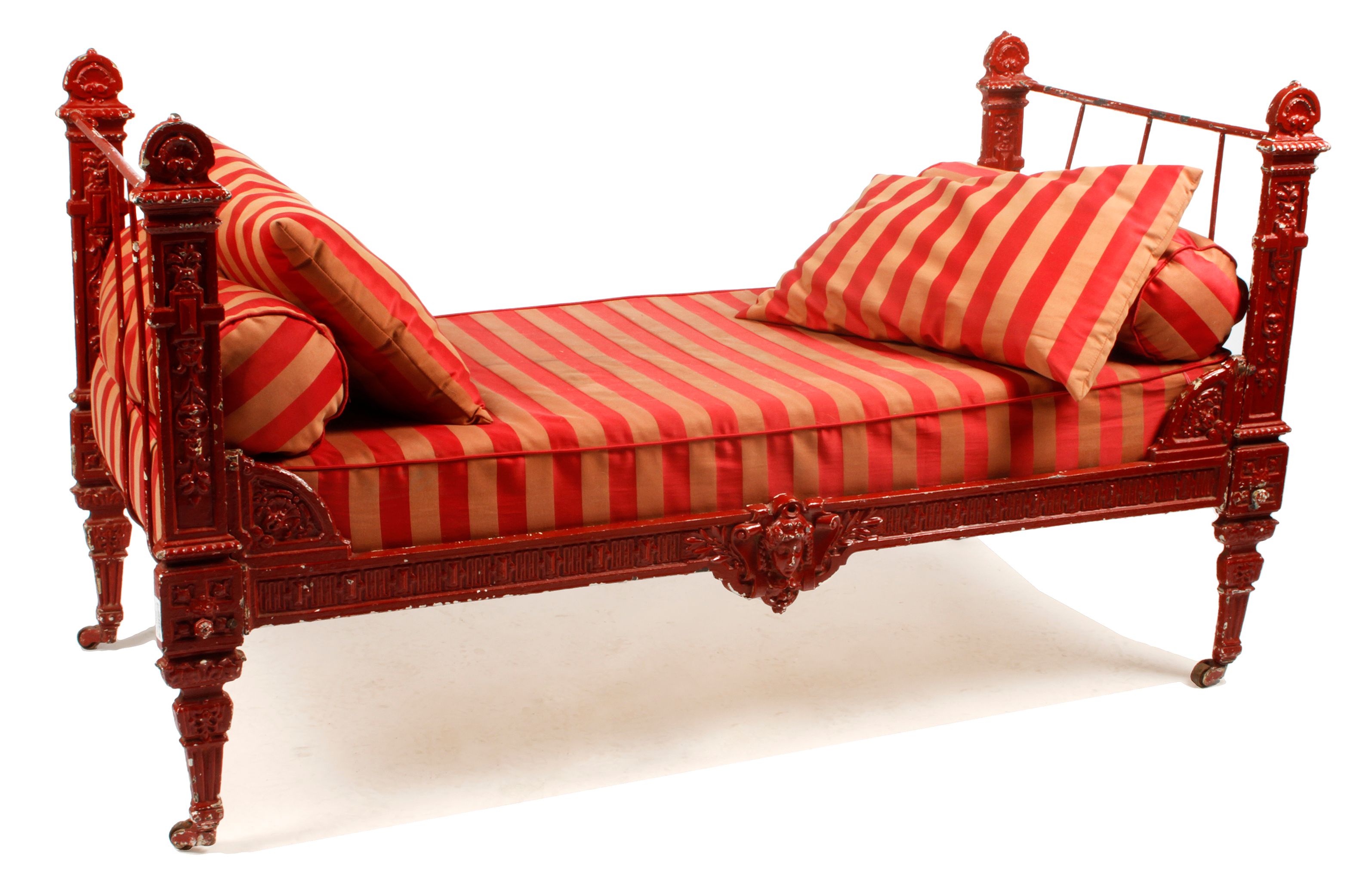 Bonhams A French 19th Century cast iron day bed in the Regency style