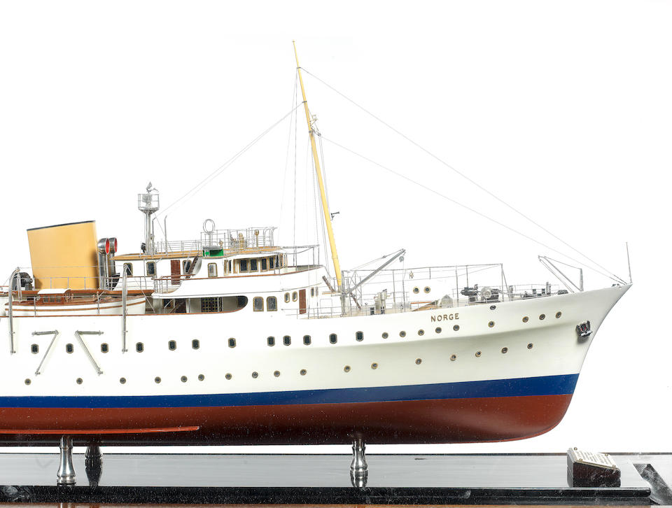 Bonhams : A fine shipbuilders model of K/S Norge, ex. SY Philante 1937 ...