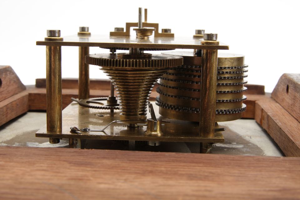 Bonhams A 19th century mahogany Post Office wall clock 2