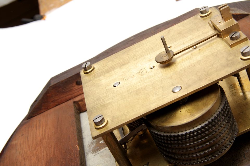 Bonhams A 19th century mahogany Post Office wall clock 2