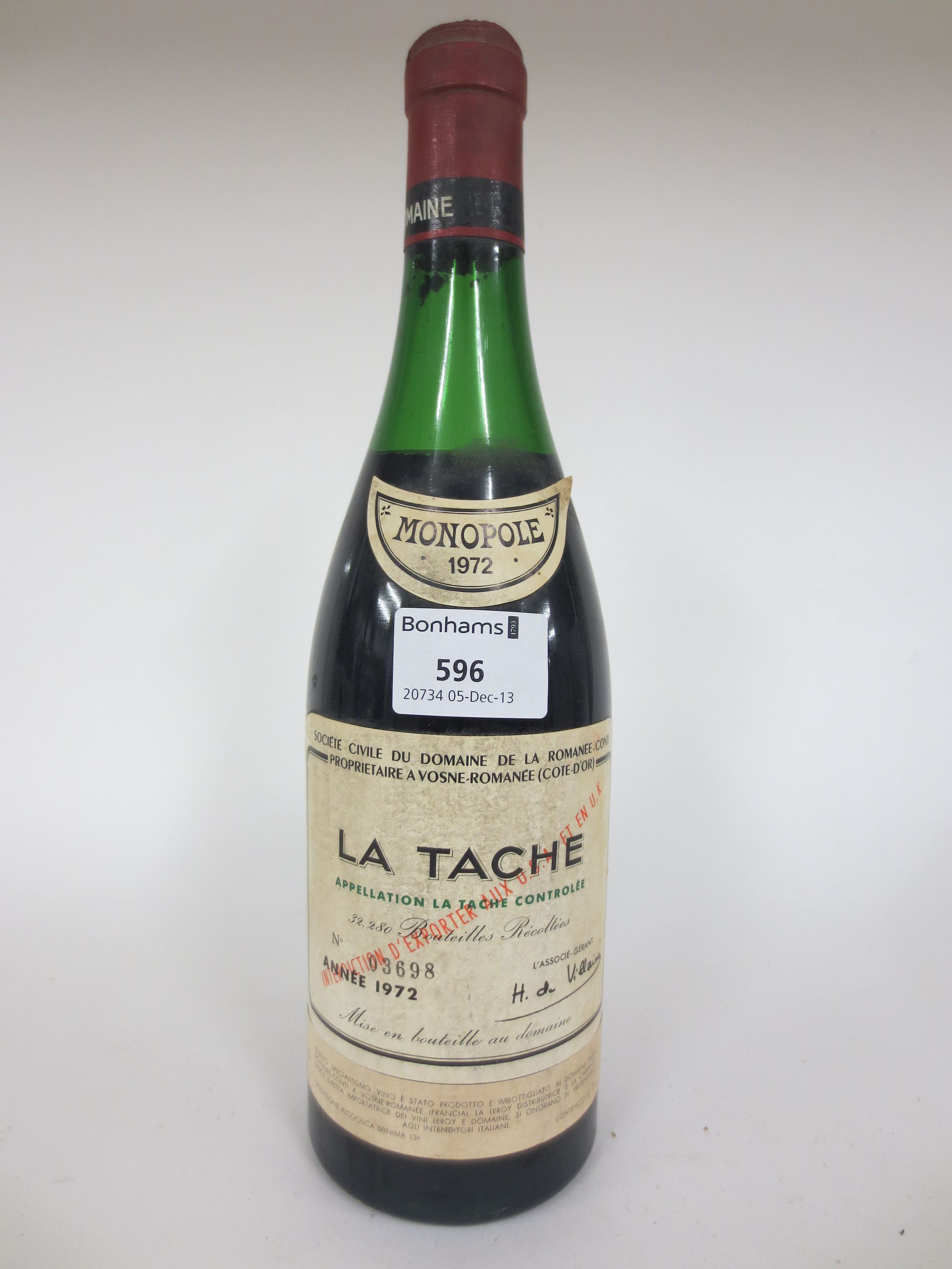 Bonhams La Tâche 1972 (1)