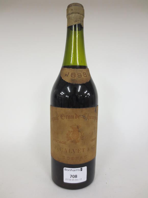 Bonhams : J. Calvet & Co. Grande Champagne Cognac 1898 (1)