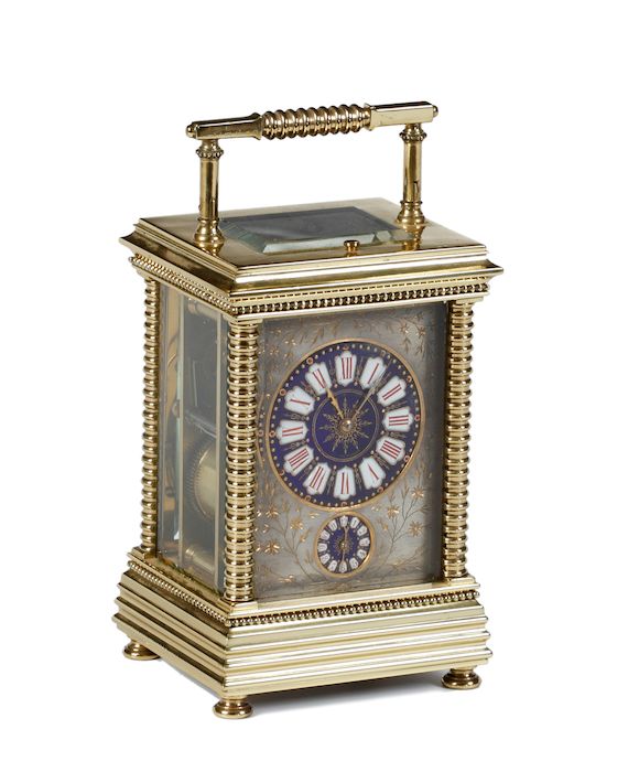 Bonhams : A French late 19th Century carriage clock