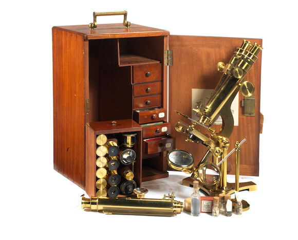 Bonhams : A fine J.B Dancer brass binocular/monocular compound ...