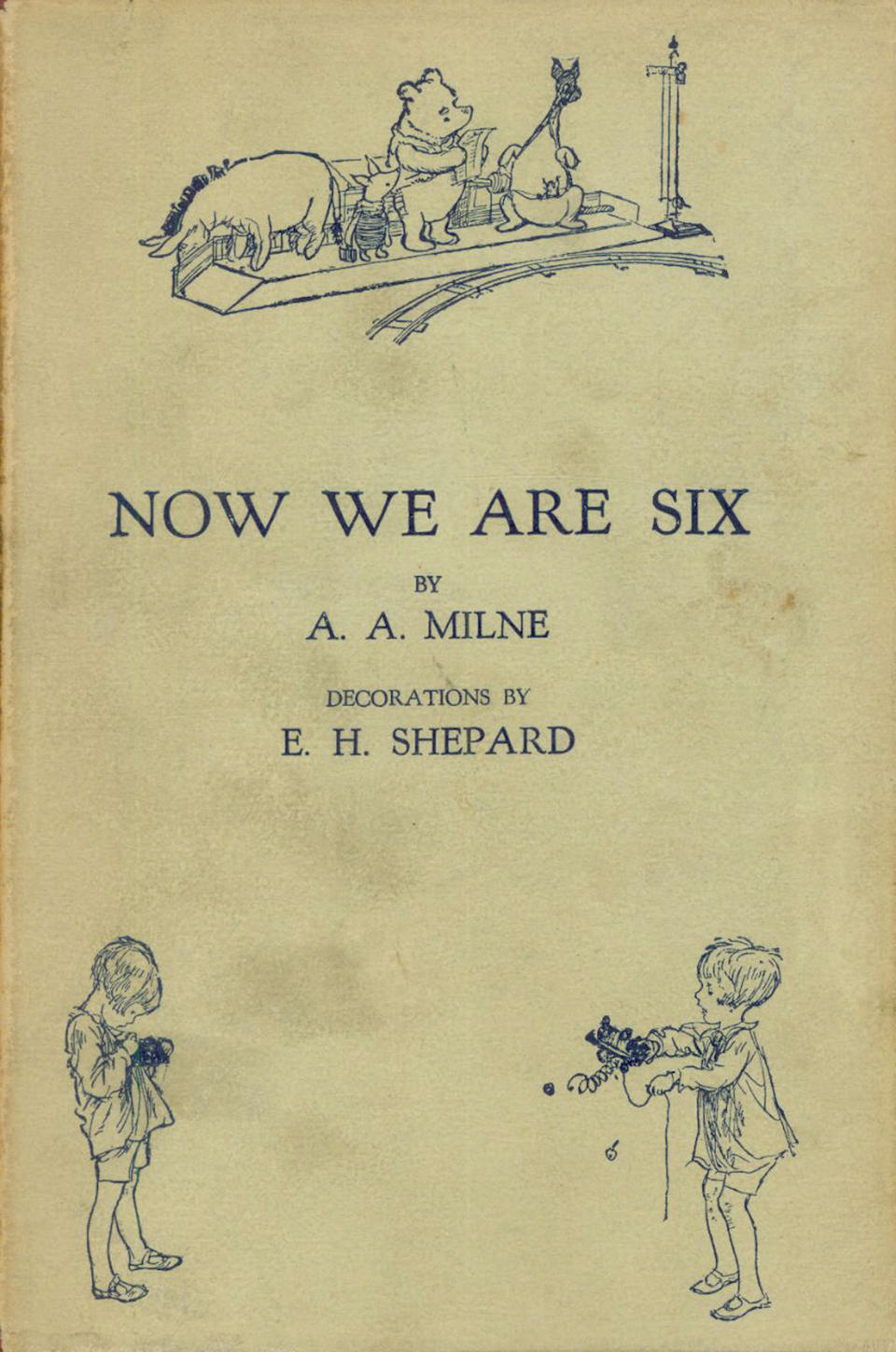 Bonhams : MILNE (A.A.) Now We Are Six, 1927; The House at Pooh Corner ...