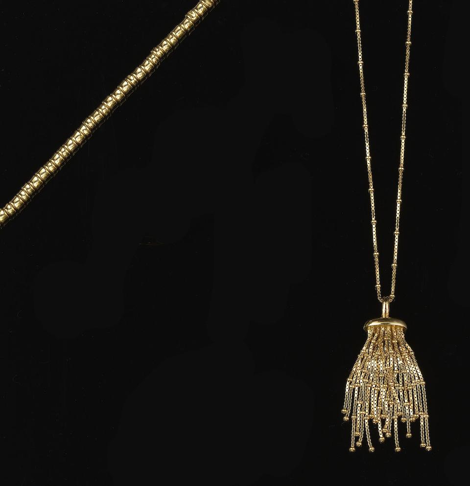 Bonhams Links Of London An 18ct Gold All Sorts Bracelet And An 18ct Gold Raindance Tassel Pendant On Chain 2