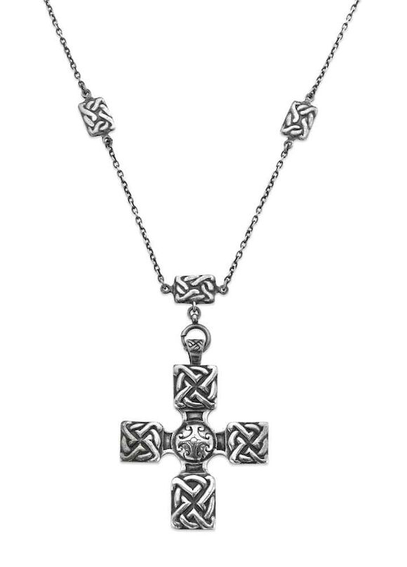 Alexander Ritchie Cross Bonhams : A silver cross and chain, by Alexander Ritchie of Iona ...