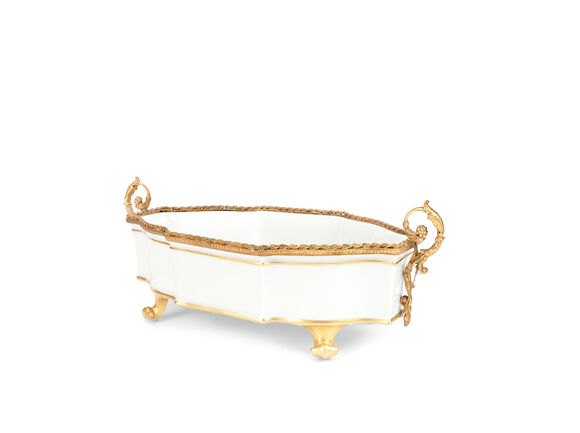 Bonhams : An early 20th Century French gilt metal mounted Limoges ...