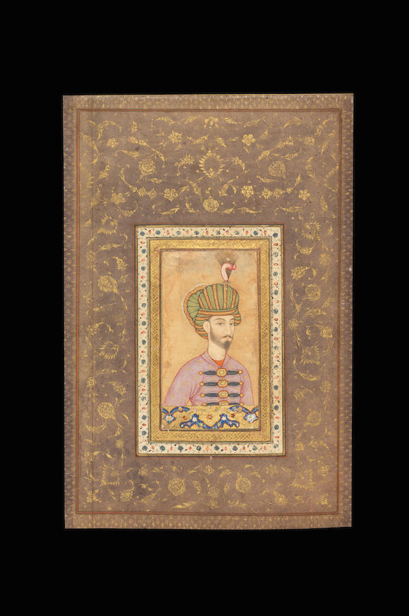 Bonhams : Shah Sulayman Safavi (reg. 1666-94), a portrait laid down on ...