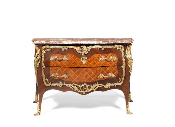 Bonhams : A late 19th century French gilt metal mounted kingwood ...