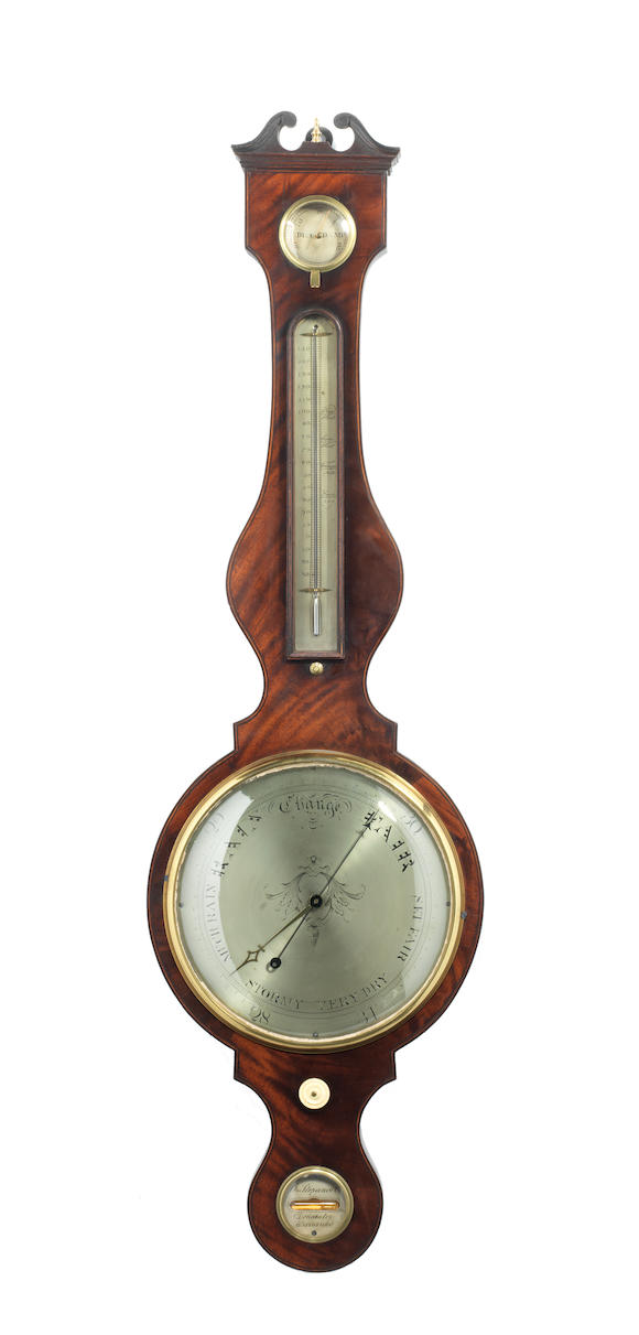 Bonhams : Two 19th century wheel barometers